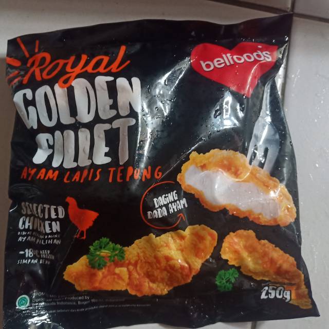 Jual Royal Golden Fillet Ayam Lapis Tepung Belfoods 250 Gram | Shopee ...