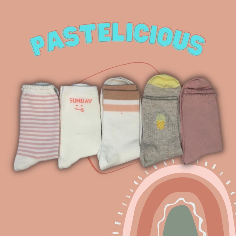 KAOS KAK PASTEL KATUN PREMIUM | KAOS KAKI IMPORT | KAOS KAKI MOTIF | KAOS KAKI TIDUR | KAOS KAKI EST