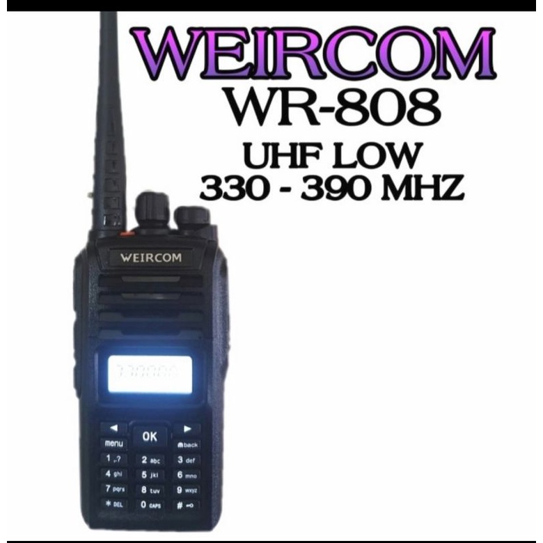 HT WEIRCOM WR 808 UHF 330-390MHZ 10WATT ANTI AIR WEIRCOM UHF LOW 350MHZ