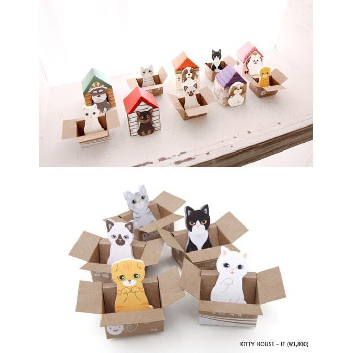 

STICKY NOTES MOTIF ANJING / KUCING DAN RUMAHNYA PAKET HEMAT