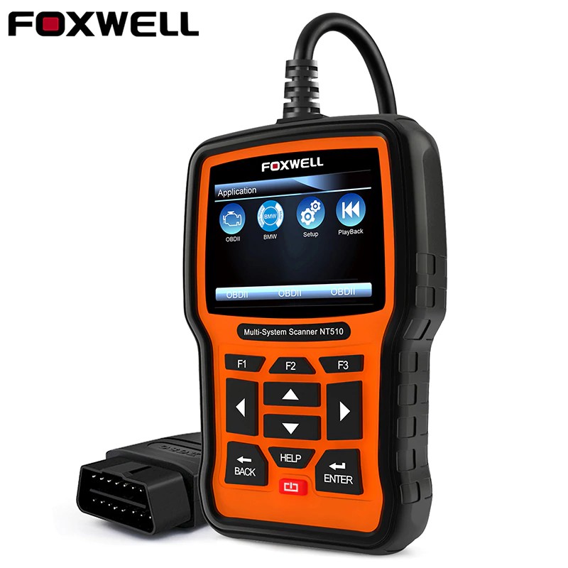 IMPORT FOXWELL NT510 For BMW OBD2 Scanner f30 e46 e39 e60 e90 e36 OBD 2 for MINI Rolls-Royce OBD