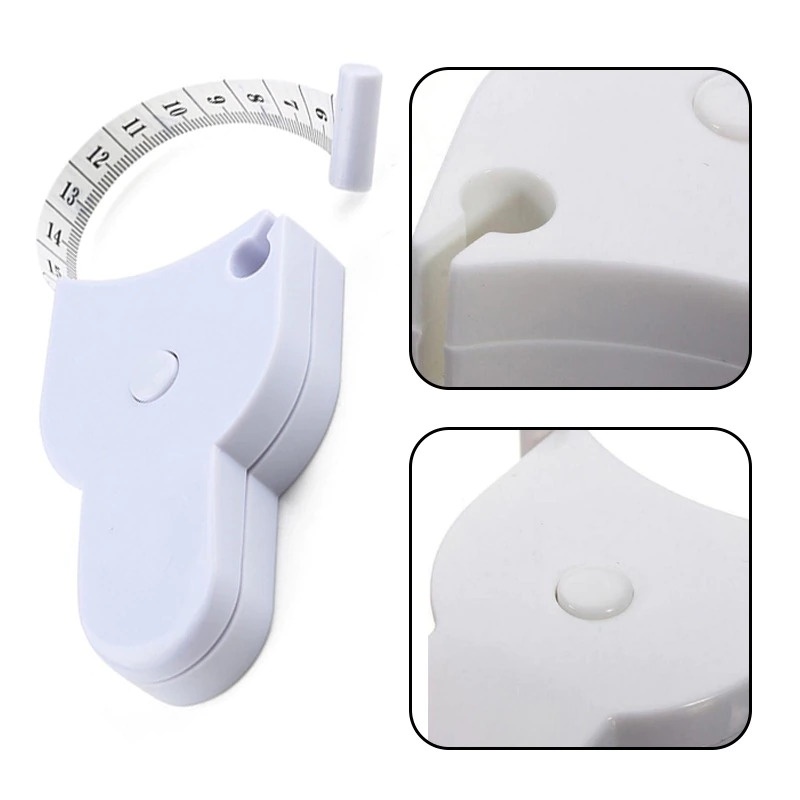 Meteran Badan Telescopic Body Measurement 1.5 Meter - C05 - White