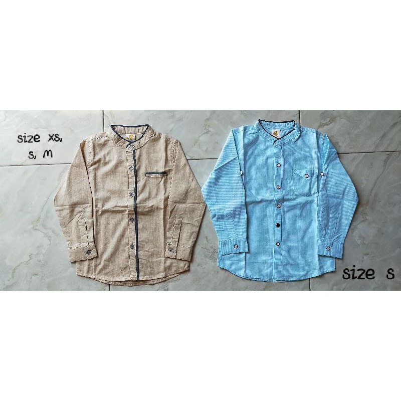 Kemeja little m lengan panjang