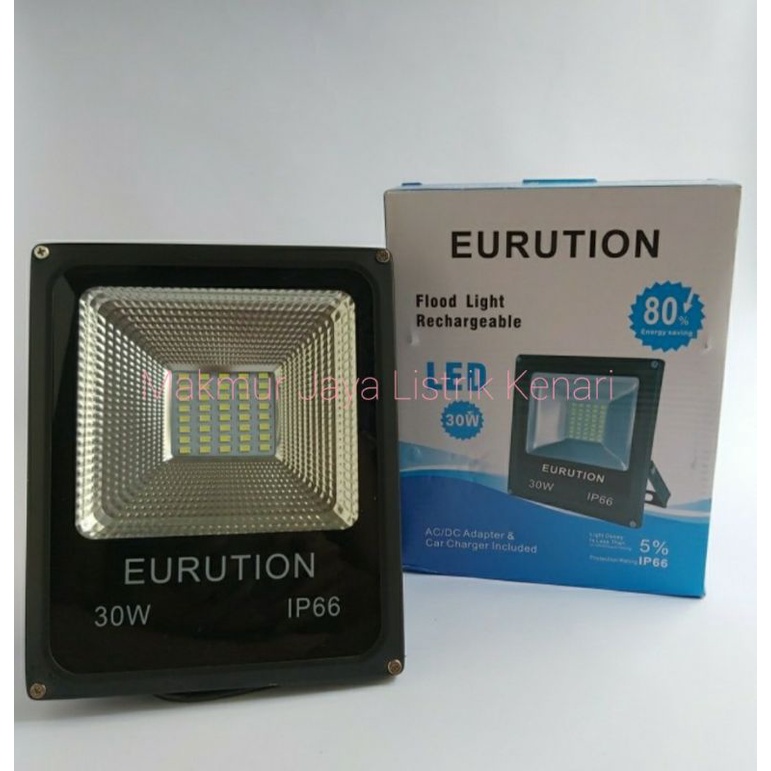 Flood light LED sorot EURUTION 30w 30 watt 220V Outdoor and indoor