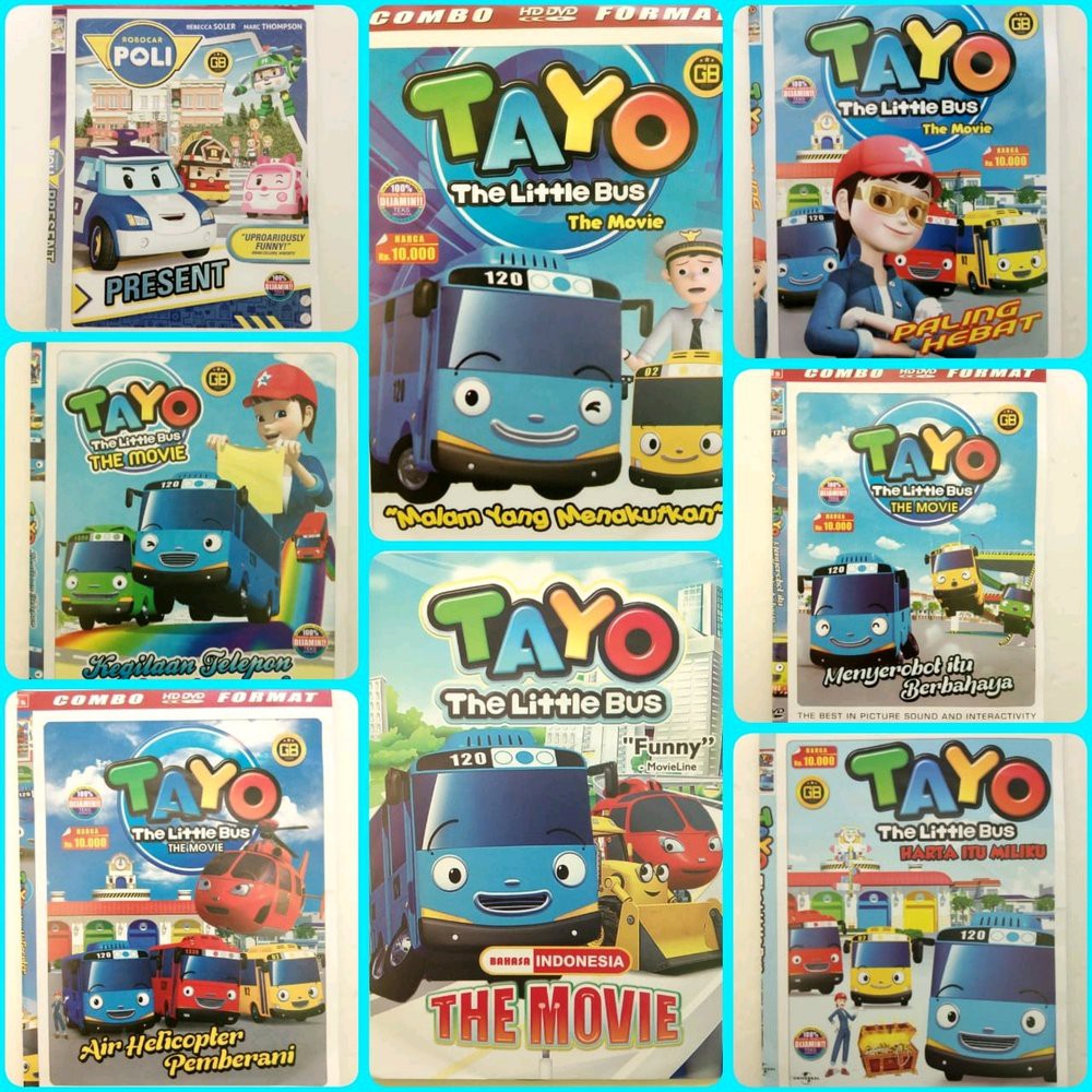 Paket KASET PROMOO DVD film anak terbaru terlaris paling laku TAYO