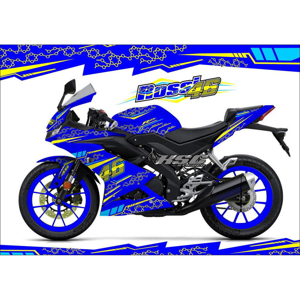 Decal Sticker All New R15 V3 / R15 V2 FullBody Motif Rossi VR46