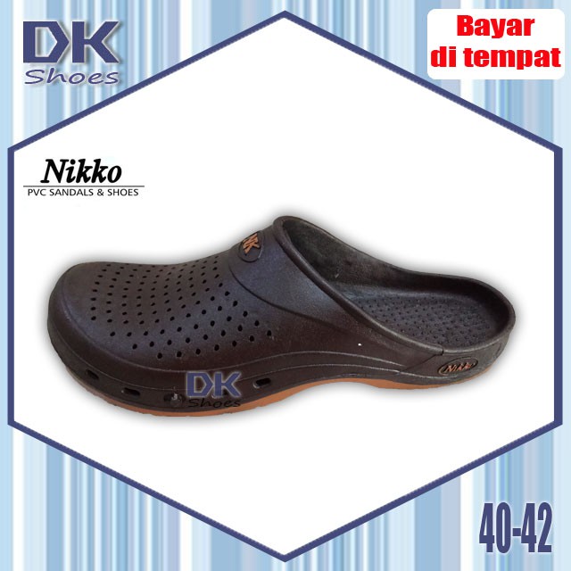 Nikko Sandal Selop Bakpao Baim 40-42 Coklat Pria / Sandal Karet Pria Tahan Air