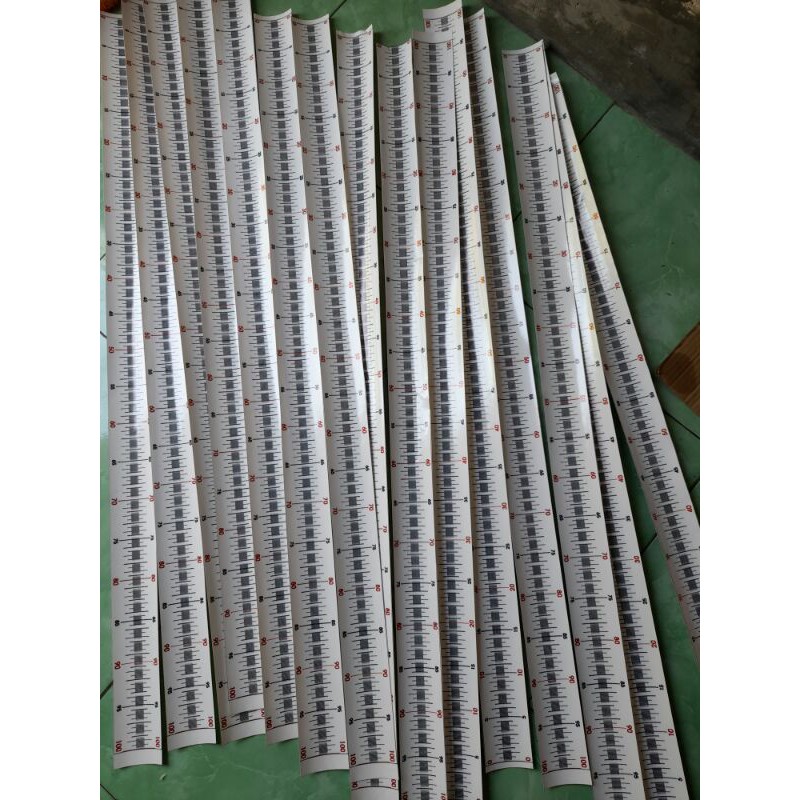 

Stiker penggaris ikan koi/penggaris bak ukur ikan panjang 100cm/1meter