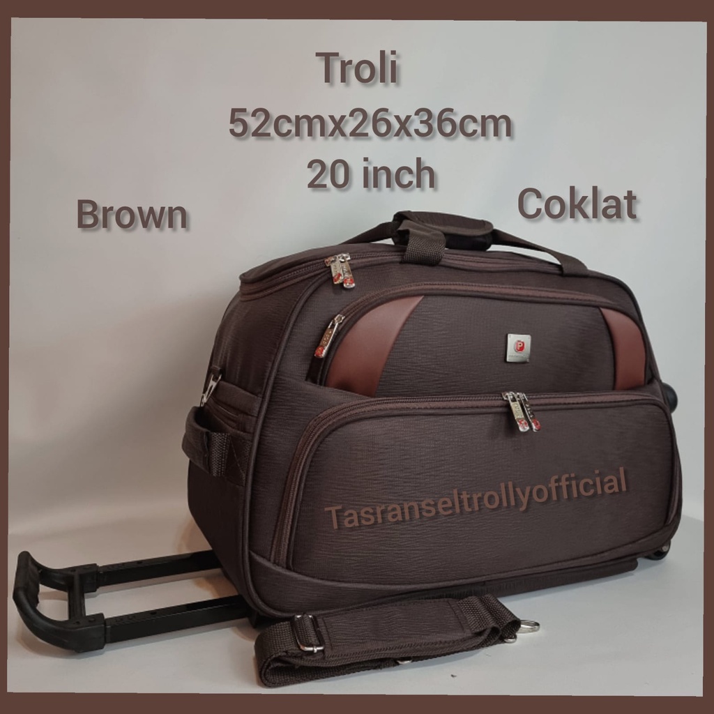 Tas Pakaian Troli Polo Interclub 52cmx26x36cm ukuran medium original8