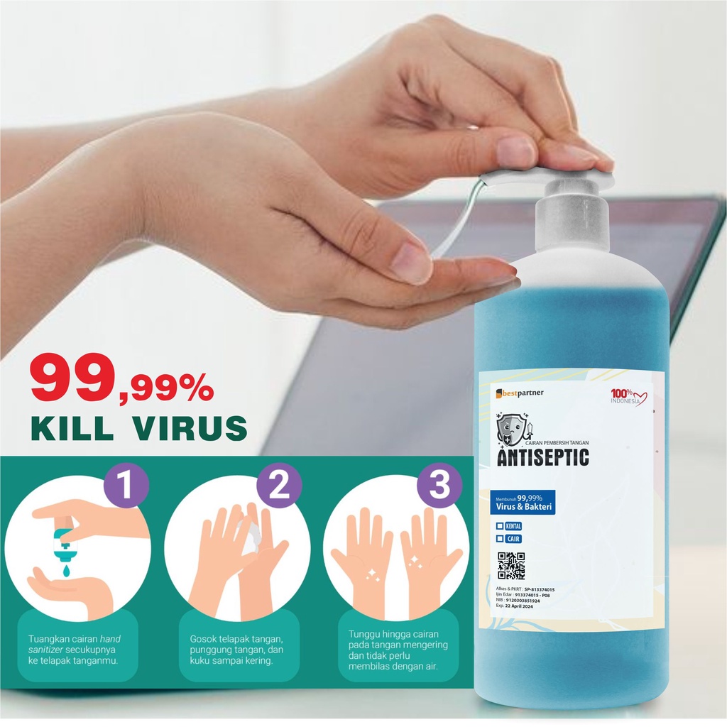 Hand Sanitizer  Antiseptic Cair Putihan  Macam Variasi Aroma Segar Kemasan 5 Liter Jerigen