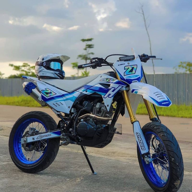 Decal crf putih kombinasi hologram