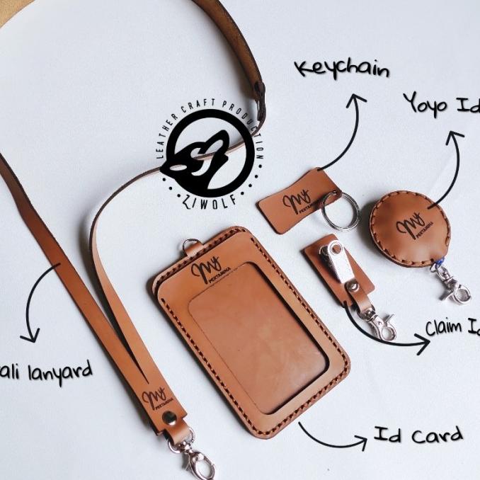 

BISA BAYAR DITEMPAT id card holder kulit - name tag kulit - name tag kulit asli BIG SALE Kode 547