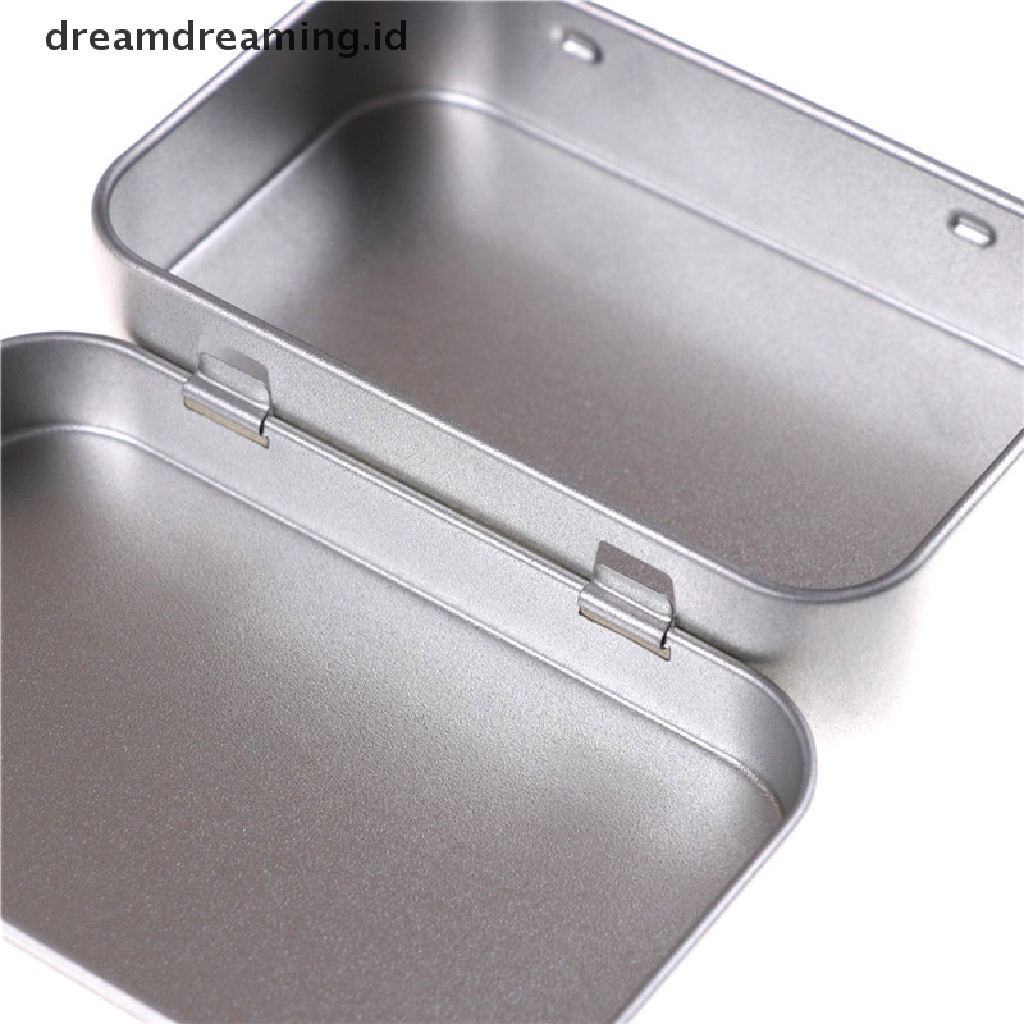 (Dreamdreaming.Id) Kotak Kaleng Penyimpanan Koin / Permen / Kunci Bahan Metal Ukuran 95x60 X 20mm