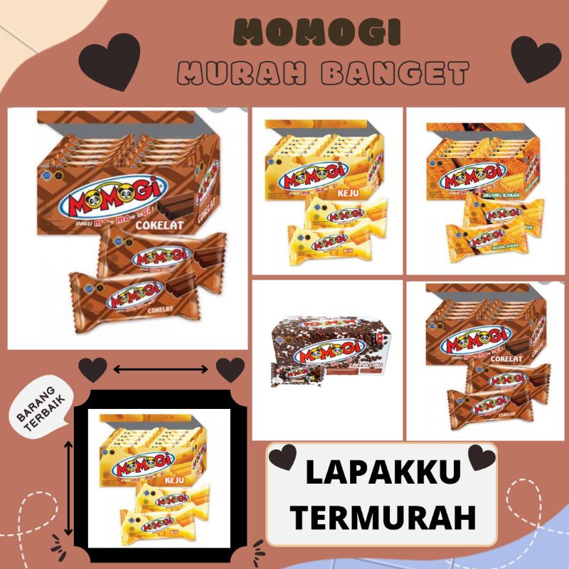 

MOMOGI SNACK VARIAN RASA (2 BOX ISI 40 PCS) / MOMOGI MURAH BANGET