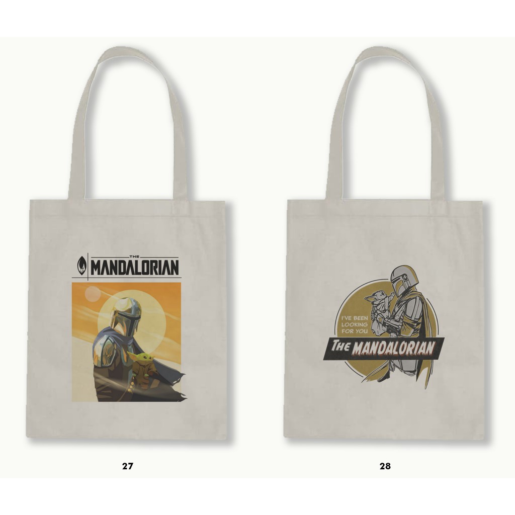 TOTE BAG BLACU 30X40 - THE MANDALORIAN .01