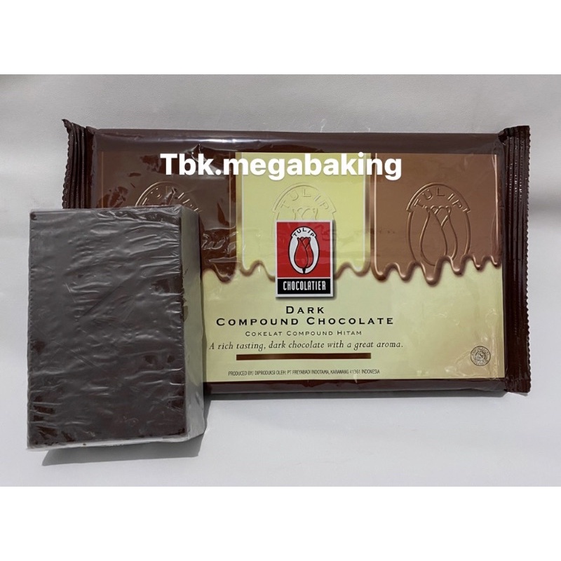 

Tulip Dark Coklat compound potongan -+500gr