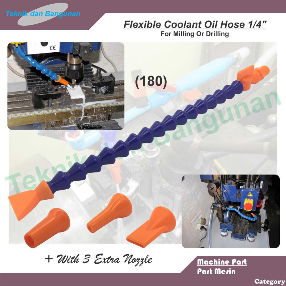 Flexible Coolant Oil Hose 1/4" x 30cm