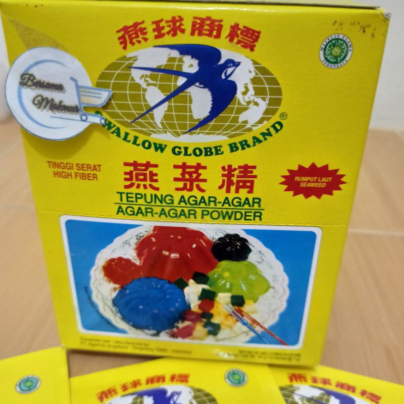 

Box AGAR-AGAR SWALLOW (isi 12 sachet)