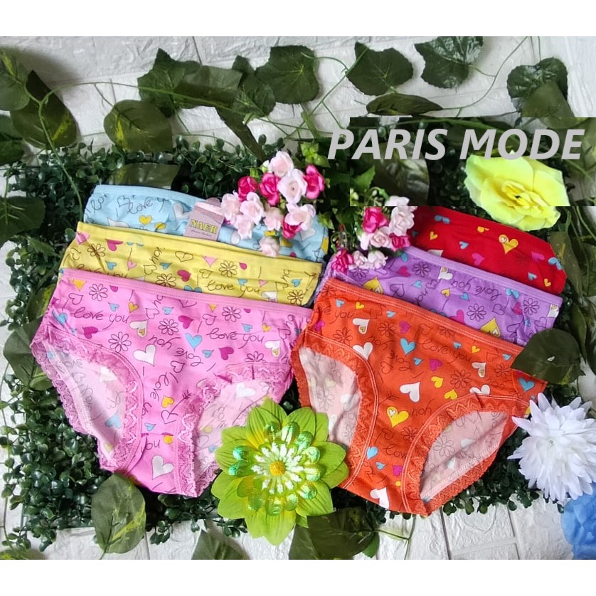 CD Celana Dalam Wanita Dewasa Bunga | isi 3 PCS | All Size Fit to M | Motif Renda Bunga Murah Cantik