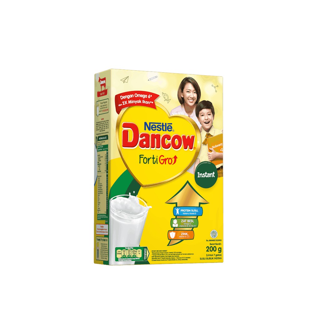 Dancow  Fortigro Susu Bubuk Instan 200Gr