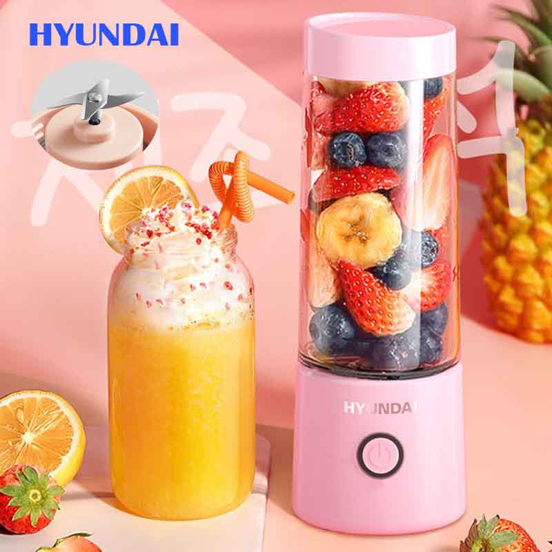 Korea Blender Mini Juicer HYUNDAI Portable Multifungsi Blender Buah 400ML