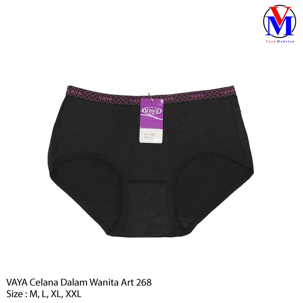 6 PCS | Celana Dalam Wanita VAYA 268 / CD Fashion Cewek Bahan Super Lembut / Size M -XXL JUMBO