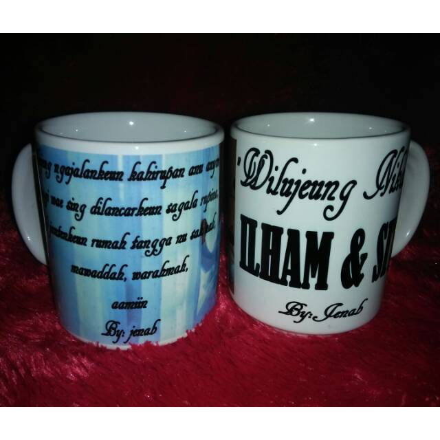 MUG CUSTOM / MUG FOTO / MUG WEDDING / MUG KADO