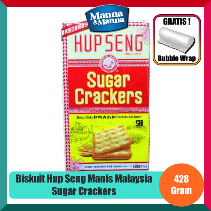 

Biskuit Hup Seng Manis Malaysia Sugar Crackers - 428 Gram