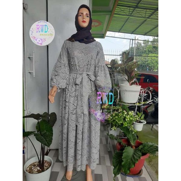 gamis broklat balon/gamis lengan balon