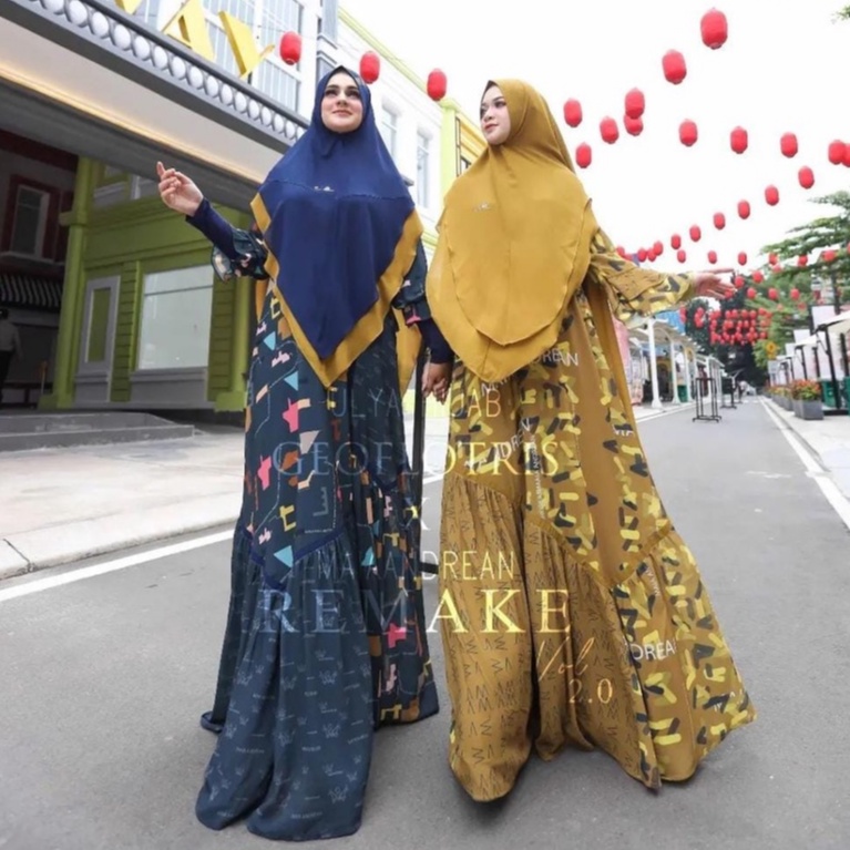 [MAIA ANDREAN] GAMIS SYARI / DRESS SET PRINTING TERBARU " THE REMAKS VOL 2" By Maia Andrean