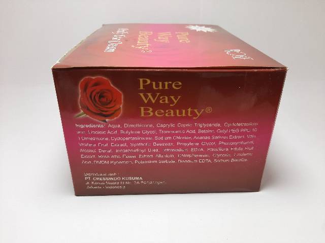 CREAM ROSE PURE WAY BEAUTY DAILY USE BPOM HARGA 12 PCS