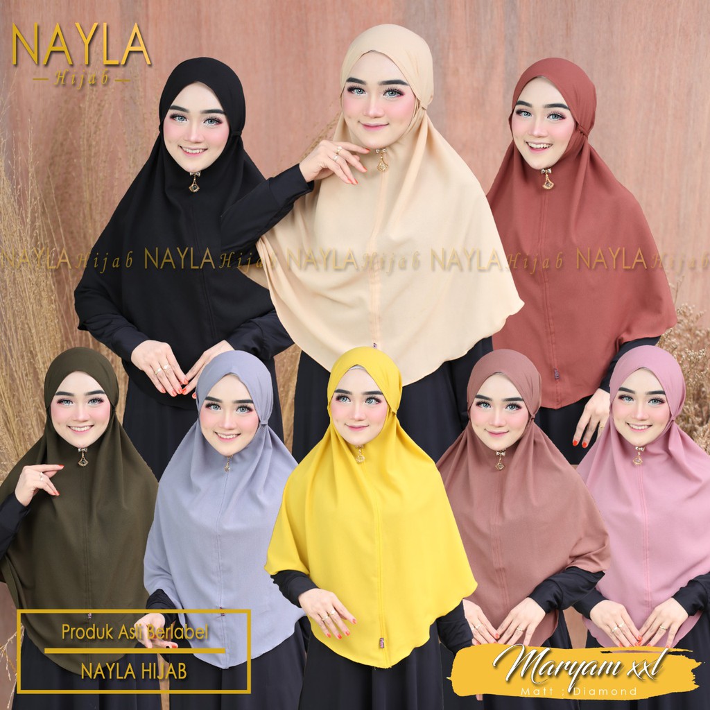 BERGO MARYAM JUMBO XXL/HIJAB SIMPLE ORIGINAL NAYLA HIJAB-1
