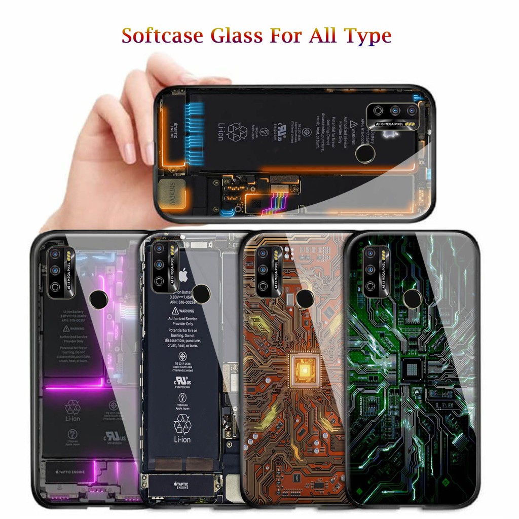 [SK10] Softcase Glass For Type INFINIX HOT 9 PLAY | Casing Handphone INFINIX HOT 9 PLAY | Pelindung 