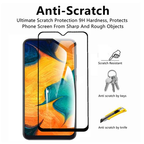 Tempered Glass 9H Curve Full Cover Samsung M10/M11/M12/M10S/M01/M01 CORE/M02/M02S/M20/M20S/M21/M21S/M22  Tempred Kaca Bening-Clear-Glossy Ful Screen/Temperd Not List Black/Pelindung Layar Tanpa Pinggiran Hitam Plus Curved