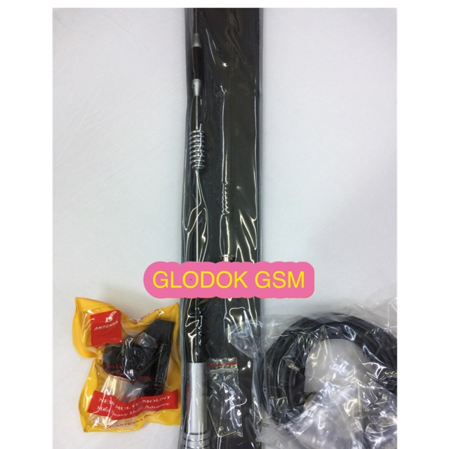 ANTENA DUALBAND SUPER GAINER UTK RIG DI MOBIL HARGA TERMURAH KOMPLIT