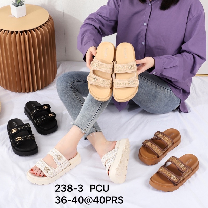 SANDAL WEDGES WANITA IMPORT BALANCE 238-1