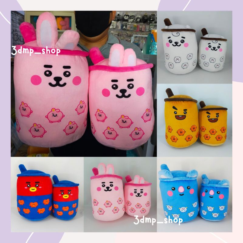 Boneka buble tea boba bt21 cooky rj shooky koya tata