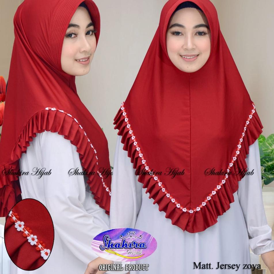 [KODE 0SBZQ] Jilbab Instan Nabila Melati Rampel Hijab Original Shakira Kerudung Dewasa Langsung Paka