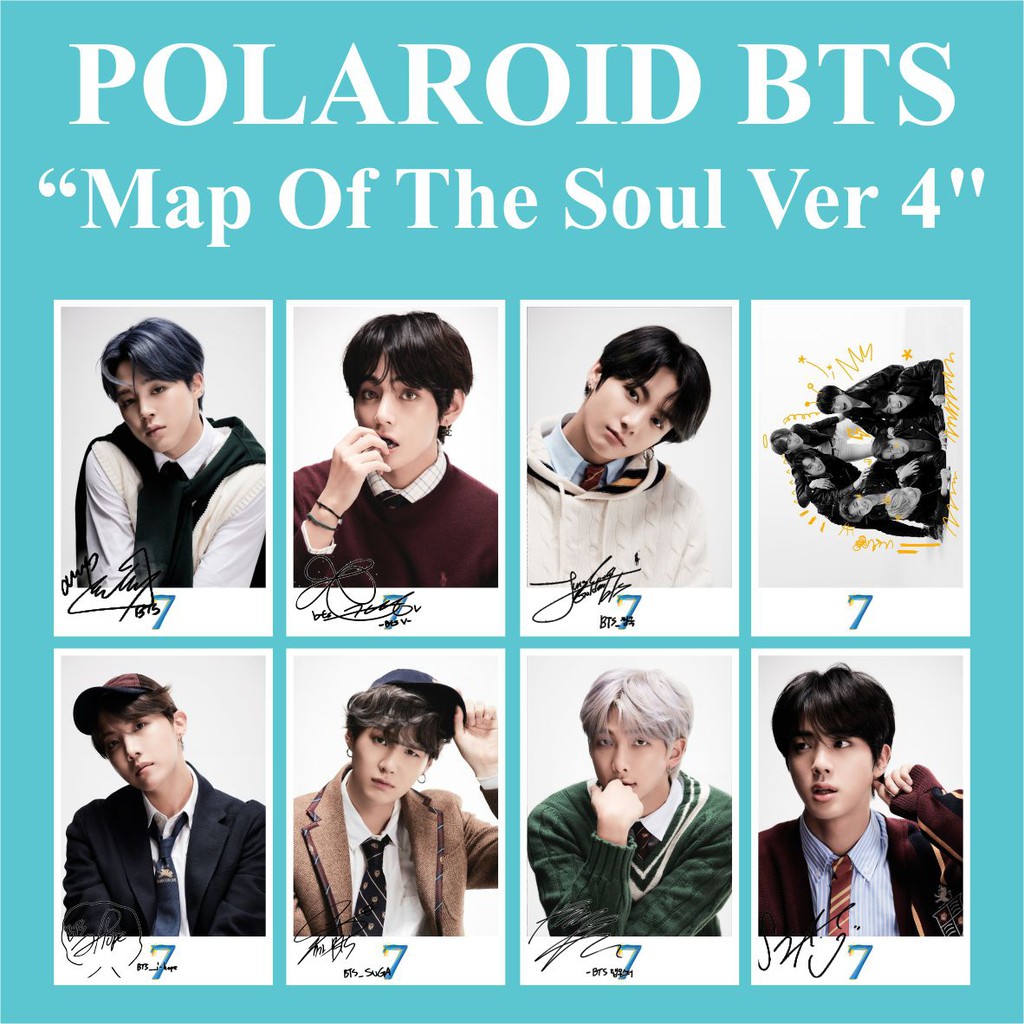 (READY STOCK) POLAROID BTS MAP OF THE SOUL 7 KPOP MURAH