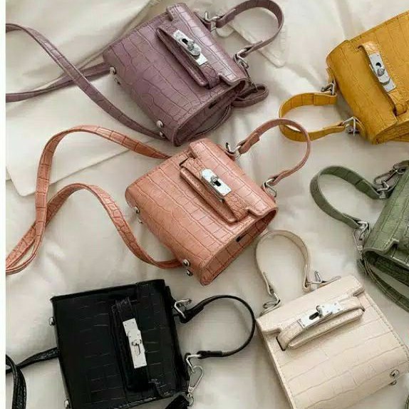 TAS SELEMPANG WANITA / MICRO BAG CROCO