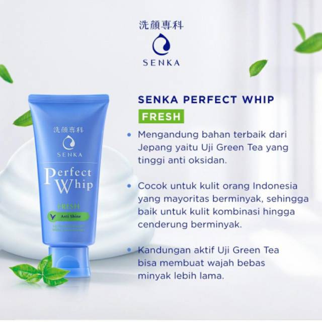 [BPOM] SENKA NEW LOOK PERFECT WHIP | WHITE CLAY | FRESH ANTI SHINE | VIBRANT WHITE | ACNE CARE | COLLAGEN COLAGEN IN 120 100 50 GR BESAR KECIL CUCI MUKA SABUN 120GR 100GR 50GR SERIES COLLECTION TERMURAH ORI ED JAUH