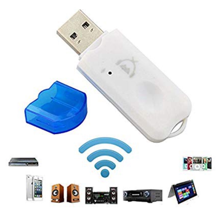 PA USB Bluetooth Audio Receiver With Mic Dongle Wireless HP Ke Speaker Aktif Music Non Kabel Portable