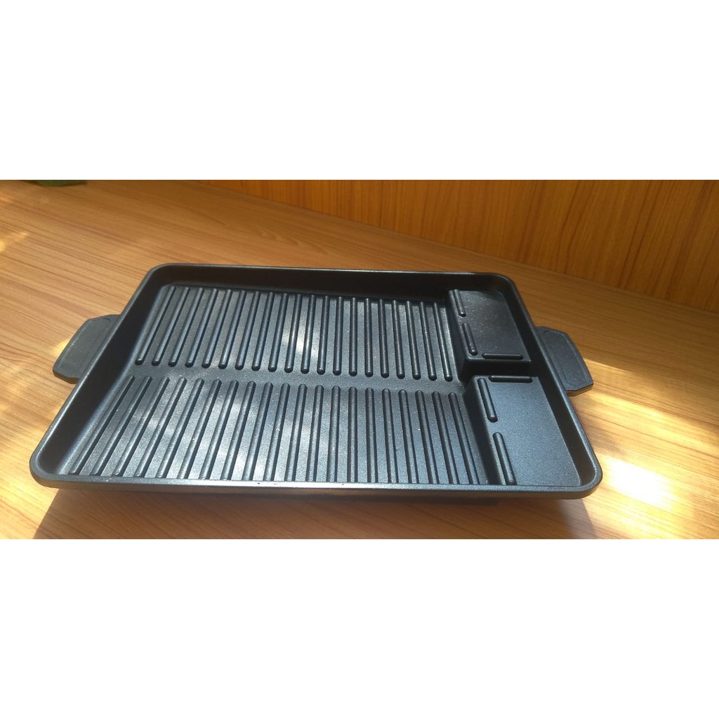 Yakiniku Grill Pan Persegi Teflon Panggangan BBQ Barbeque Double Griller