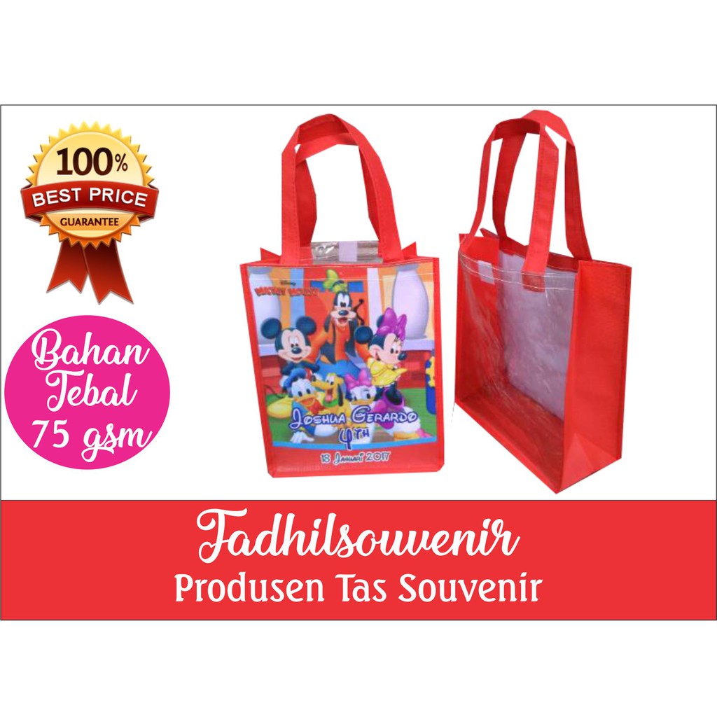 

Tas Mika TEBAL 02 souvenir bingkisan ultah ulang tahun