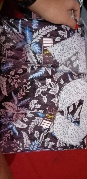 Cod - Bayar Ditempat - Rama Shinta Couple - Sarimbit Batik Couple Atasan Blouse Mega Mendung Sogan