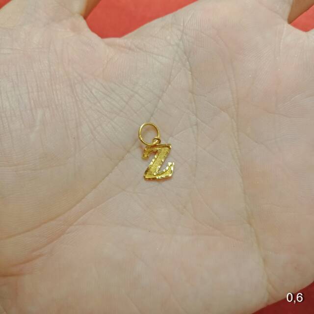 24K Mainan Liontin kalung anak dan dewasa emas asli 0,5 0.5 setengah 1 satu g gr gram S love Allah salib kubah