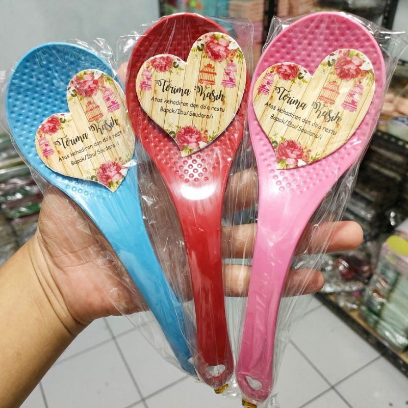 ISI 100 BIJI SOUVENIR PERNIKAHAN CENTONG MAGICOM KEMAS PLASTIK | SOUVENIR PERNIKAHAN UNIK MURAH souv