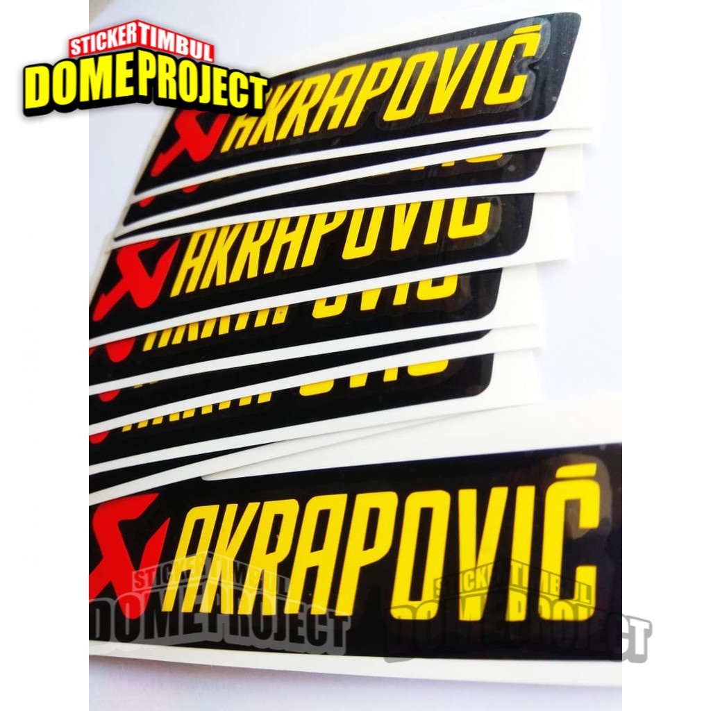 STIKER CUTTING KNALPOT MOTOR DECAL HELM LOGO AKRAPOVIC AKSESORIS AESTHETIC MOTOR