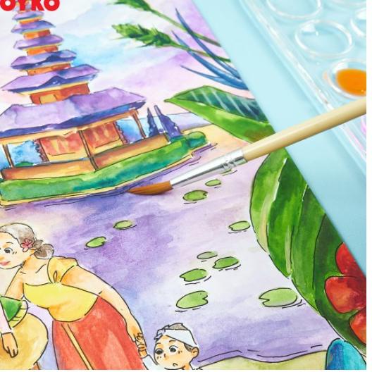 

Big Sale 7WF7C Watercolor Set Cat Air WC-3 Isi 36 warna JOYKO 65 Hot Sale