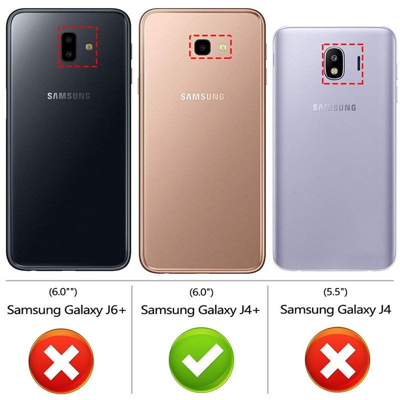 SAMSUNG Galaxy J4 plus J4+ Case Silicone Clear TPU Back Cover Kasus Silikon Casing-7